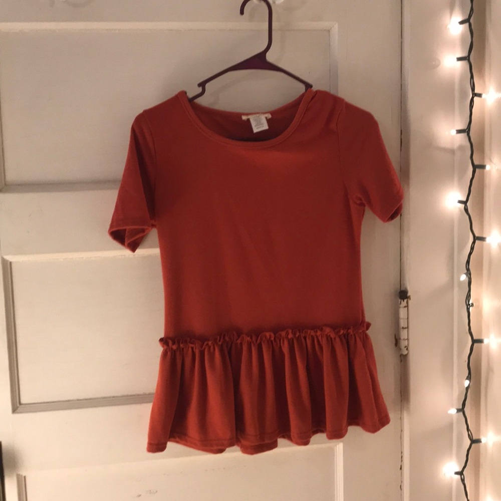 Peplum pink T-shirt